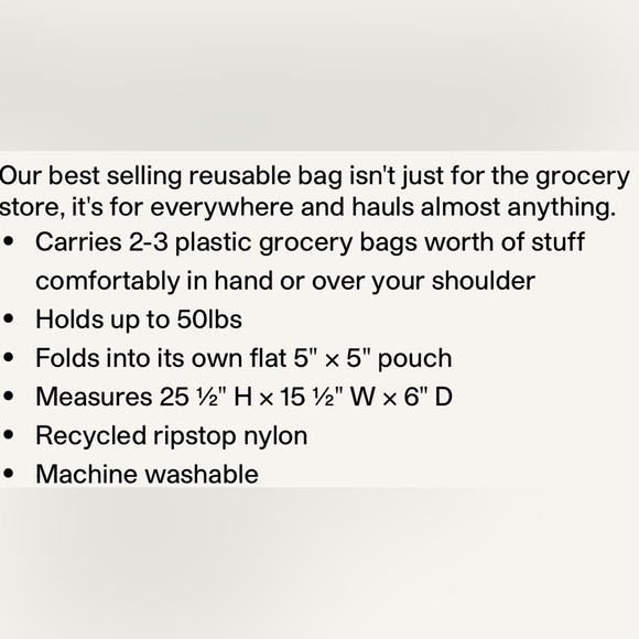 NWT BAGGU Custom Mara Hoffman Standard Reusable Bag - Picture 4 of 7